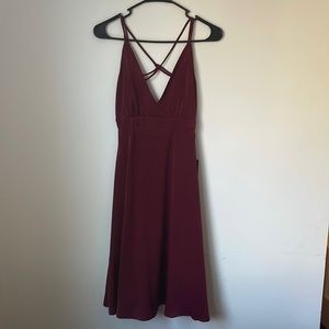 Lulu’s satin midi dress
